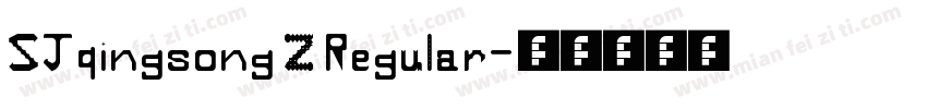 SJqingsong Z Regular字体转换